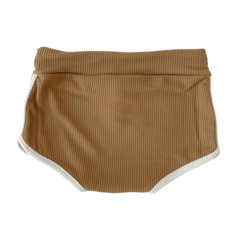 THE BOYS RIBBED SWIM SHORT | BISCUIT