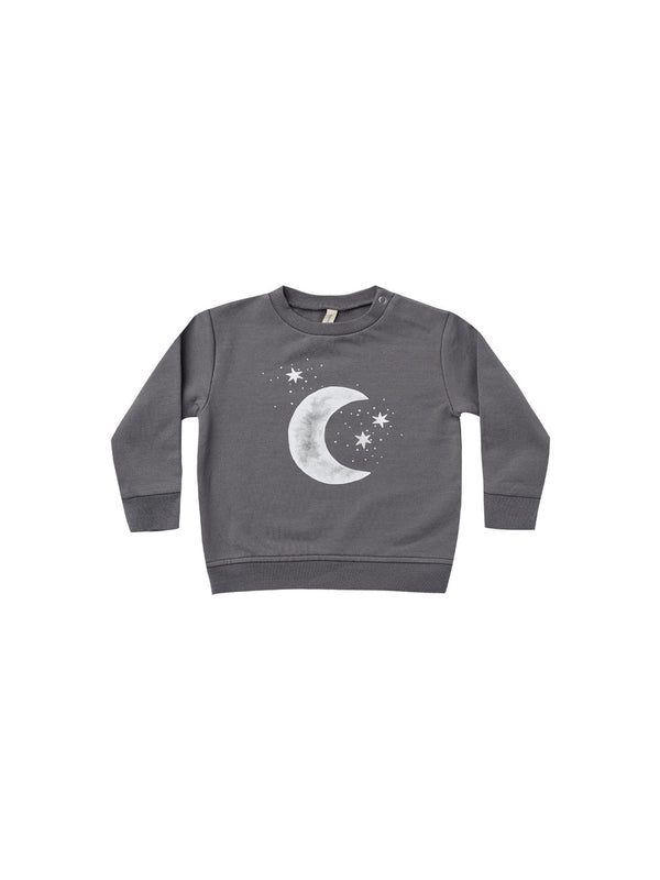 QUINCY MAE | FLEECE SWEATSHIRT - MOON + STARS