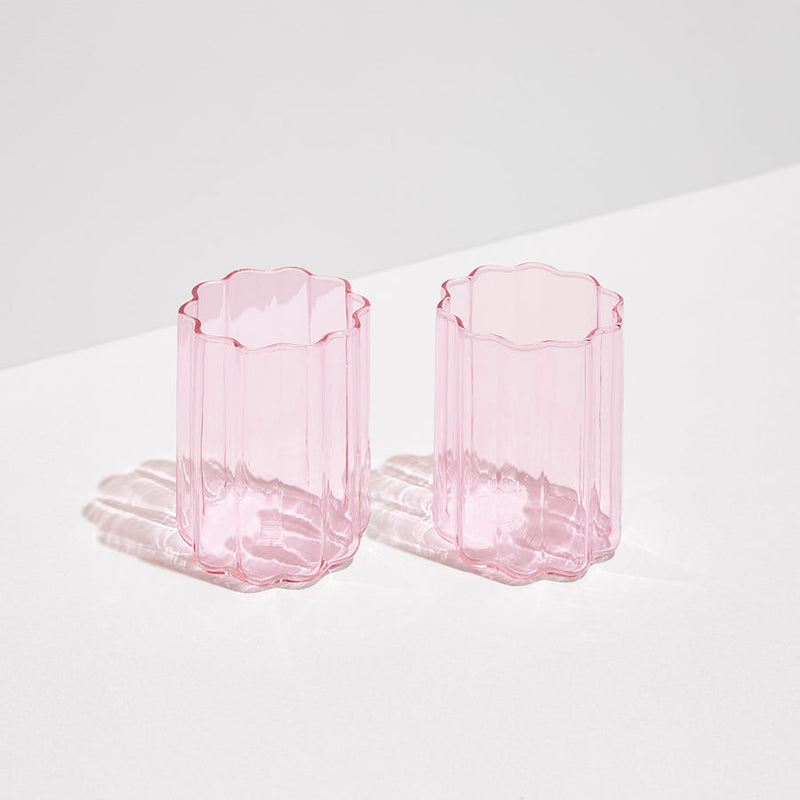 FAZEEK | TWO WAVE GLASSES - PINK