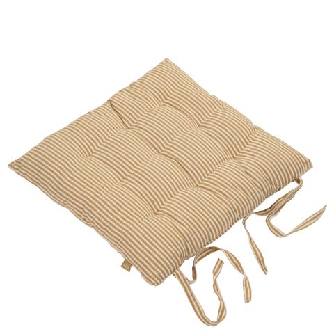 STRIPE SEAT CUSHION | MUSTARD STRIPE