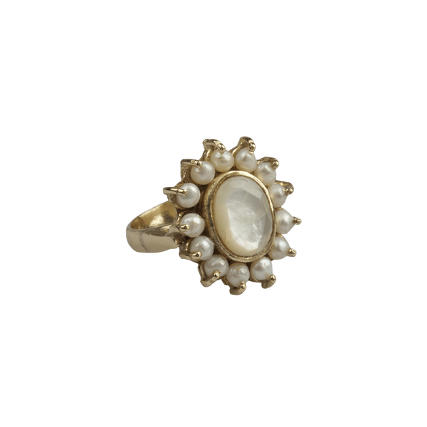 FRESHWATER PEARL RING | MOTHER OF PEARL
